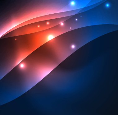 Neon ışıklı dalgalar