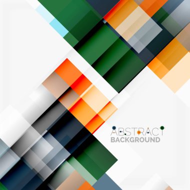 Soyut engeller şablon tasarım arka plan, beyaz, basit geometrik şekiller düz çizgiler ve dikdörtgenler