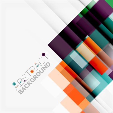 Soyut engeller şablon tasarım arka plan, beyaz, basit geometrik şekiller düz çizgiler ve dikdörtgenler