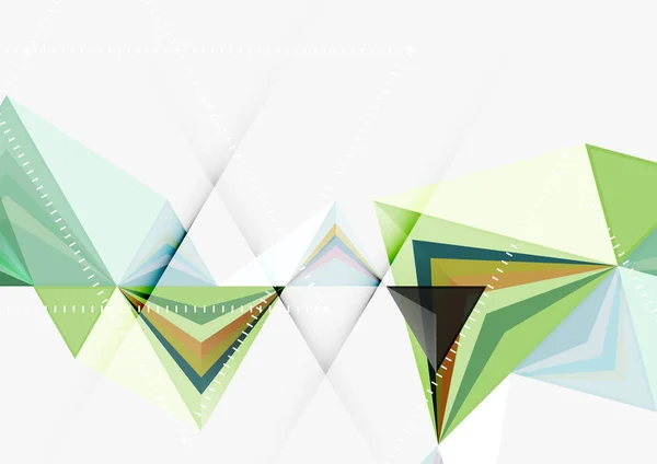 Plantilla abstracta geométrica triangular de tamaño a4 vector poli bajo — Vector de stock