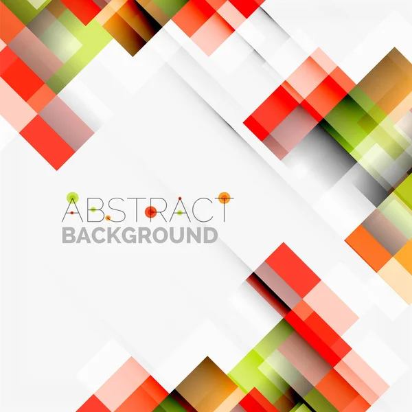 Abstrakte Blöcke Vorlage Design Hintergrund, einfache geometrische Formen auf weißen, geraden Linien und Rechtecken — Stockvektor