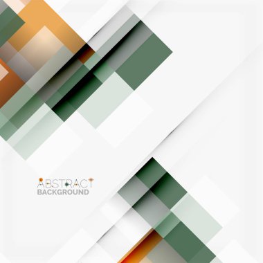 Soyut engeller şablon tasarım arka plan, beyaz, basit geometrik şekiller düz çizgiler ve dikdörtgenler