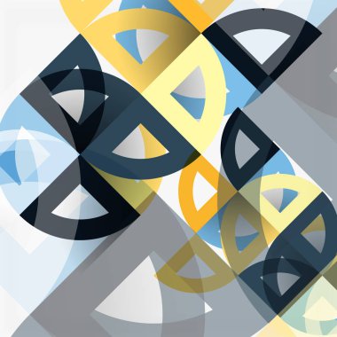 Kağıt daire kesim, mozaik mix geometrik desen tasarım