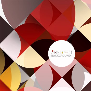 Kağıt daire kesim, mozaik mix geometrik desen tasarım