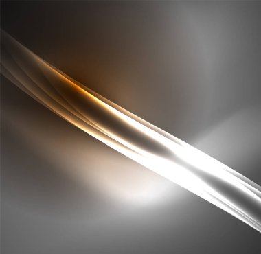 Enerji hatları, karanlıkta parlayan dalgalar vektör arka plan