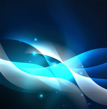 Neon ışıklı dalgalar