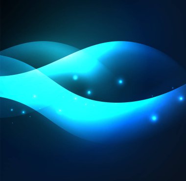 Neon ışıklı dalgalar