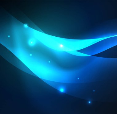 Neon ışıklı dalgalar