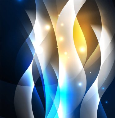 Neon ışıklı dalgalar