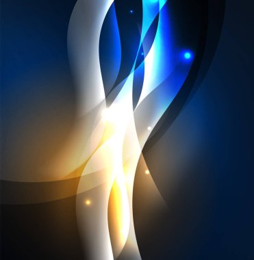 Neon ışıklı dalgalar