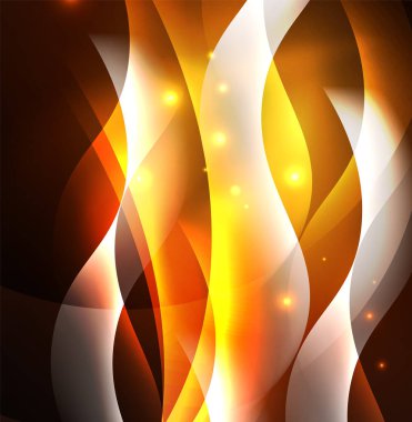 Neon ışıklı dalgalar