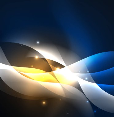 Neon ışıklı dalgalar