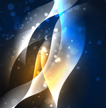 Neon ışıklı dalgalar