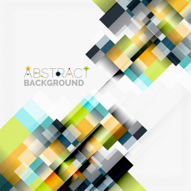 Soyut engeller şablon tasarım arka plan, beyaz, basit geometrik şekiller düz çizgiler ve dikdörtgenler