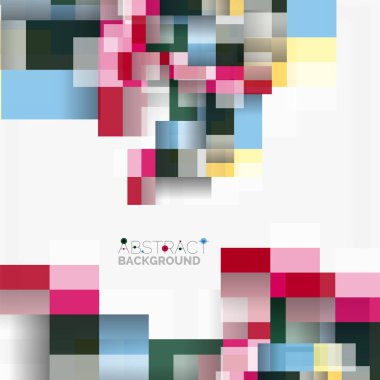 Soyut engeller şablon tasarım arka plan, beyaz, basit geometrik şekiller düz çizgiler ve dikdörtgenler