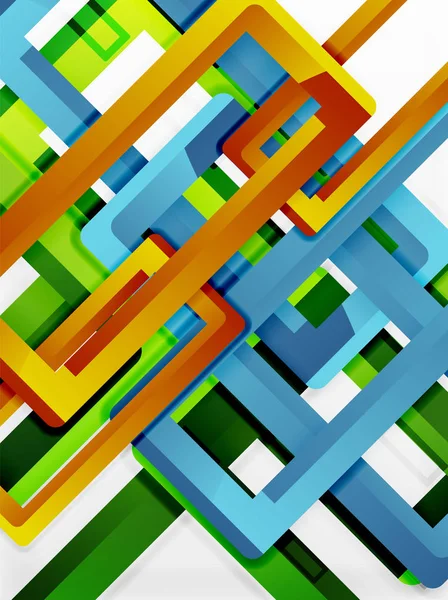 Dikdörtgen tüp elemanları, vektör arka plan