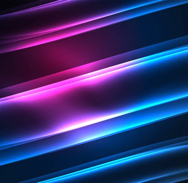 Enerji hatları, karanlıkta parlayan dalgalar vektör arka plan