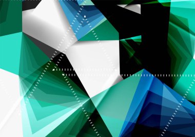 Vektör düşük Poli tarzı 3d üçgen çizgi