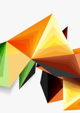 Vektör düşük Poli tarzı 3d üçgen çizgi