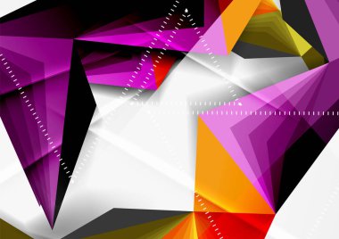 Vektör düşük Poli tarzı 3d üçgen çizgi