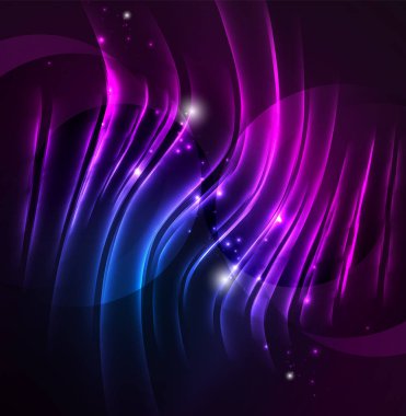 parlayan futuristik çizgiler