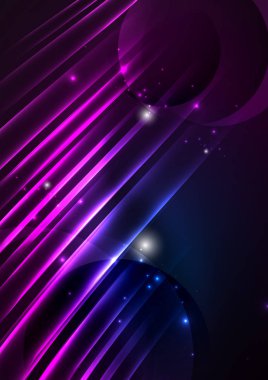 parlayan futuristik çizgiler