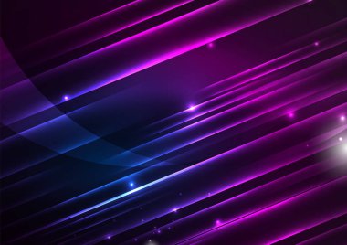 parlayan futuristik çizgiler