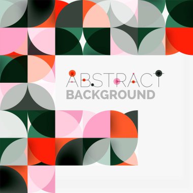 Modern geometrik arka plan daire