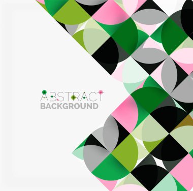 Modern geometrik arka plan daire