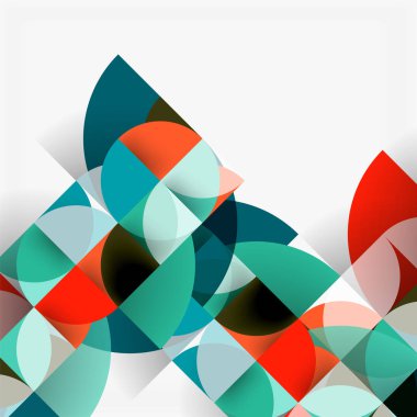 Modern geometrik arka plan daire