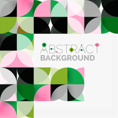 Modern geometrik arka plan daire