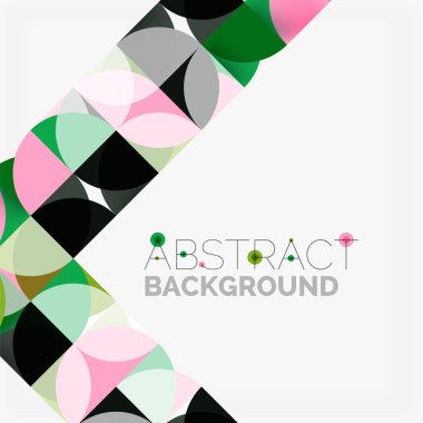 Modern geometrik arka plan daire