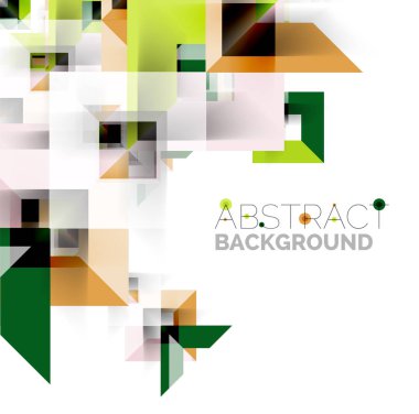 Beyaz Modern kare geometrik desen tasarım