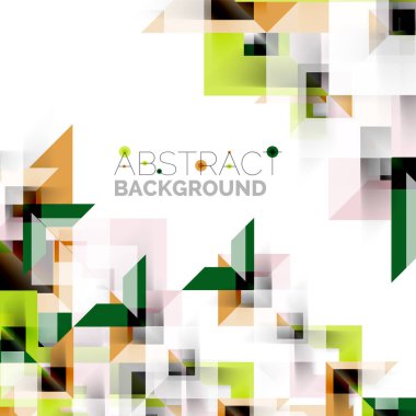 Beyaz Modern kare geometrik desen tasarım