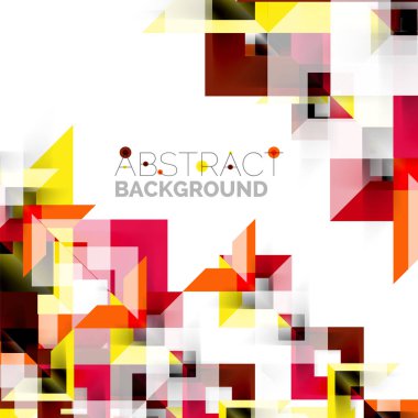 Beyaz Modern kare geometrik desen tasarım