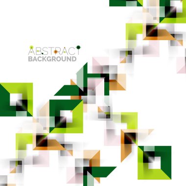 Beyaz Modern kare geometrik desen tasarım