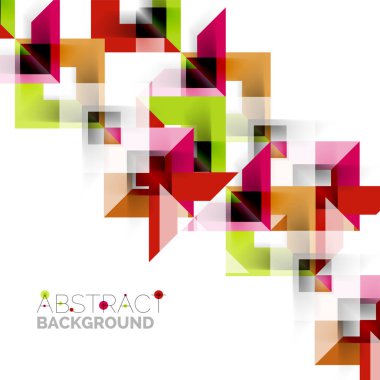 Beyaz Modern kare geometrik desen tasarım