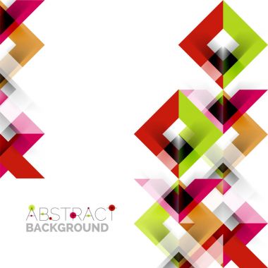 Beyaz Modern kare geometrik desen tasarım