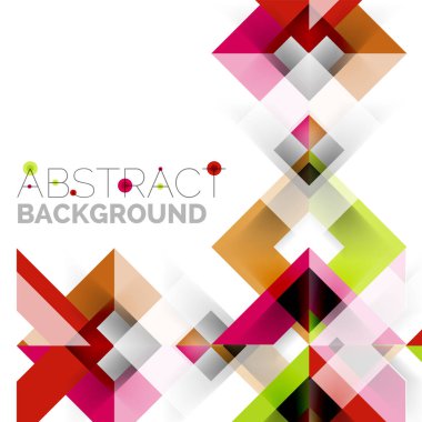 Beyaz Modern kare geometrik desen tasarım