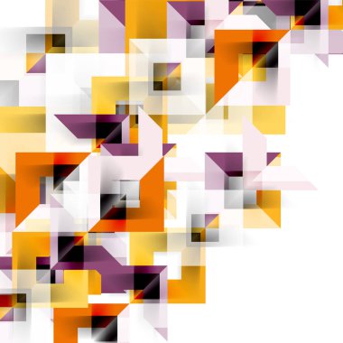 Beyaz Modern kare geometrik desen tasarım