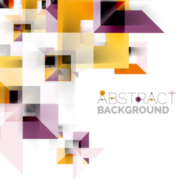 Beyaz Modern kare geometrik desen tasarım