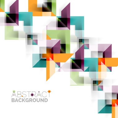 Beyaz Modern kare geometrik desen tasarım