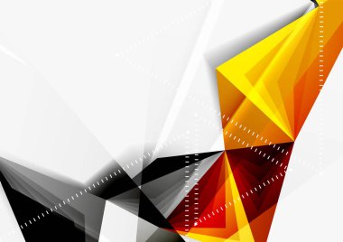 Vektör düşük Poli tarzı 3d üçgen çizgi