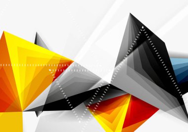 Vektör düşük Poli tarzı 3d üçgen çizgi