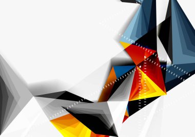 Vektör düşük Poli tarzı 3d üçgen çizgi