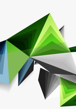 Vektör düşük Poli tarzı 3d üçgen çizgi