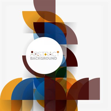 Modern geometrik arka plan daire