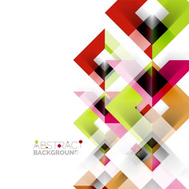 Beyaz Modern kare geometrik desen tasarım