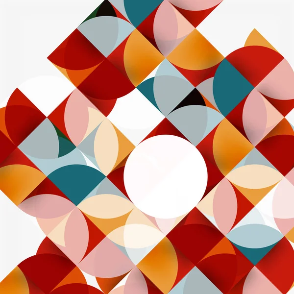 Moderne geometrische abstrakte Hintergrundkreise — Stockvektor
