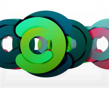 Daire geometrik arka plan, renkli iş veya web için teknoloji tasarım